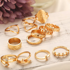 13-Piece Medallion Ring Set