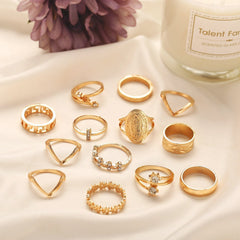 13-Piece Medallion Ring Set