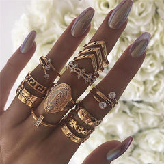 13-Piece Medallion Ring Set
