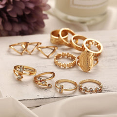 13-Piece Medallion Ring Set